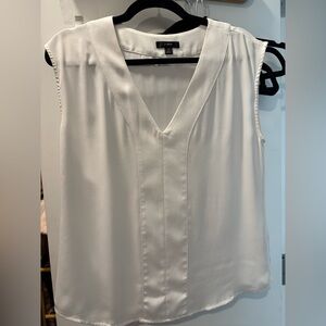 J Crew Cream V-Neck Blouse S